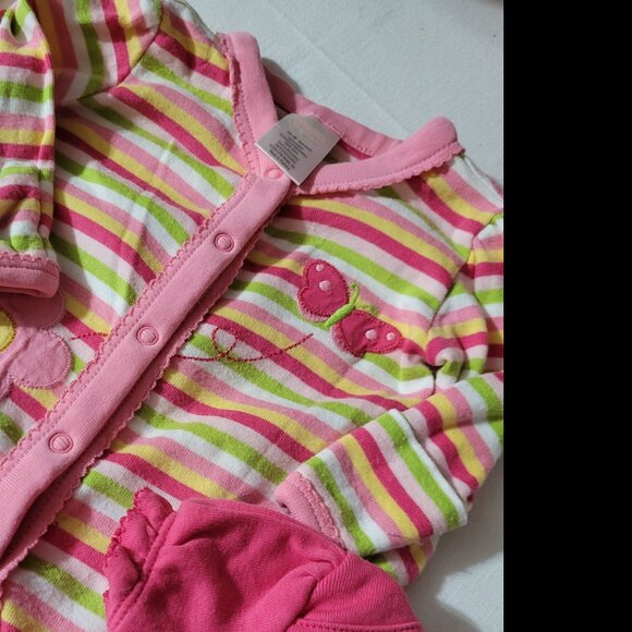 Gymboree Brand New Baby Butterfly Lot, 0-3 month NWT Hat, Used sleeper, 5-9 lbs. - Picture 4 of 4